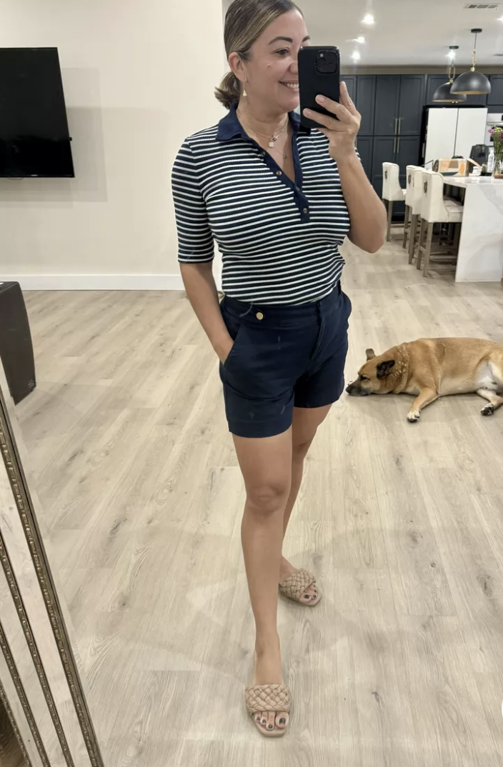 Embrace Casual Vibes: My Go-To Blue Striped Outfit for Effortless Style